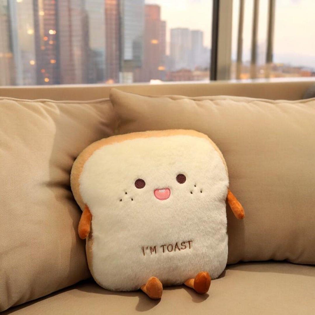 토스트/햄버거 모양 쿠션